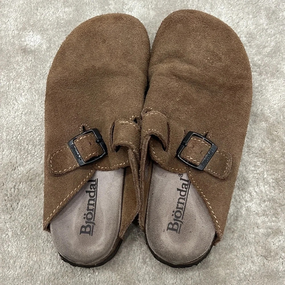 Bjorndal Brown Suede Sandals - Picture 4 of 9